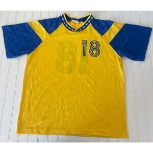 Vintage 90s High Five Jersey Soccer Sports Fan 18 Made in USA Size Mens Large